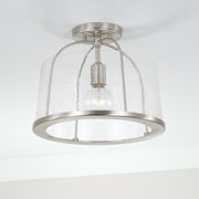 Madison Semi-Flush Mount in Brushed Nickel