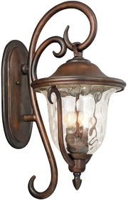 Santa Barbara 3-Light Outdoor Wall Lantern in Burnished Bronze