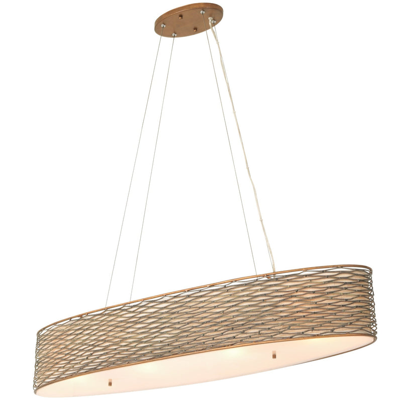 Flow 4-Light 36" Linear Pendant in Hammered Ore