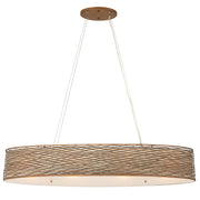 Flow 4-Light 36" Linear Pendant in Hammered Ore