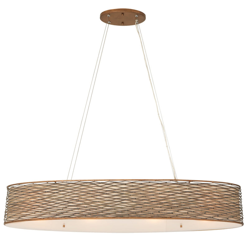 Flow 4-Light 36" Linear Pendant in Hammered Ore