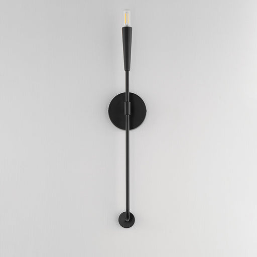 Vela 1 Light Wall Sconce in Black