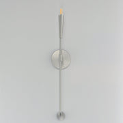 Vela 1 Light Wall Sconce in Satin Nickel