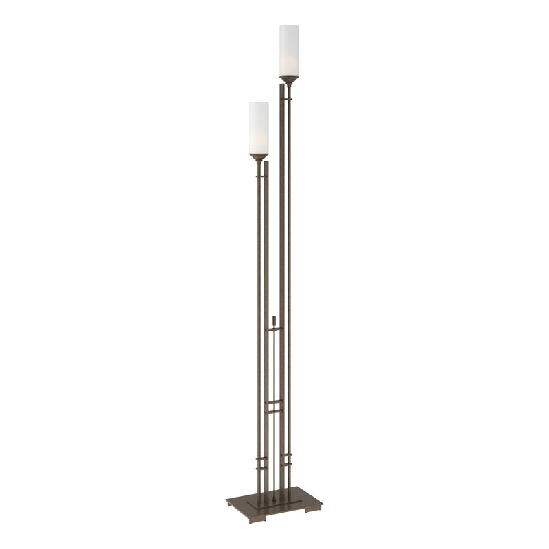 Metra Twin 2-Light 75" Floor Lamp in Bronze