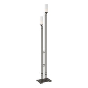 Metra Twin 2-Light 75" Floor Lamp in Dark Smoke