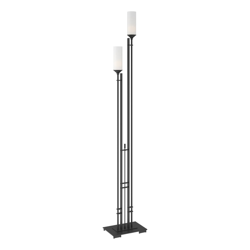 Metra Twin 2-Light 75" Floor Lamp in Black