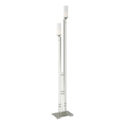 Metra Twin 2-Light 75" Floor Lamp in Sterling