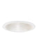 Recessed Lighting 6" Baffle Shower Trim in White Trim / Baffle