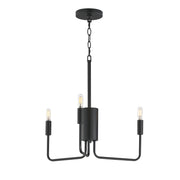 Abner 3 Light Chandelier in Black