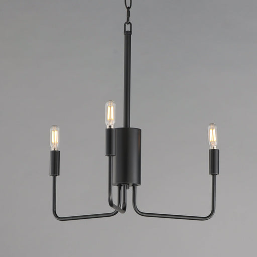 Abner 3 Light Chandelier in Black