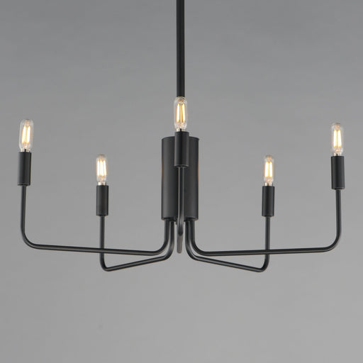 Abner 5 Light Chandelier in Black