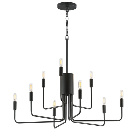 Abner 9 Light Chandelier in Black