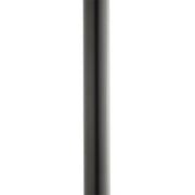 84" Direct Burial Outdoor Lamp Post with Ladder Rest in Black