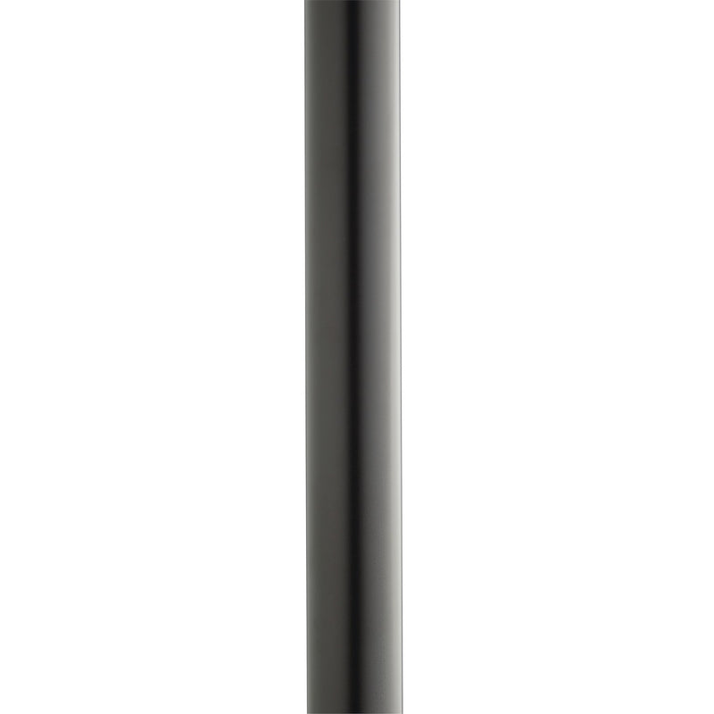 84" Direct Burial Outdoor Lamp Post with Ladder Rest in Black