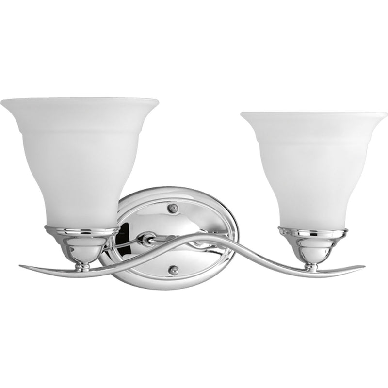 Trinity Two Light Bath Bracket in Polished Chrome