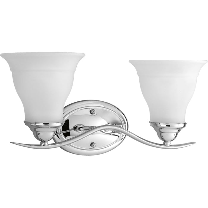 Trinity Two Light Bath Bracket in Polished Chrome