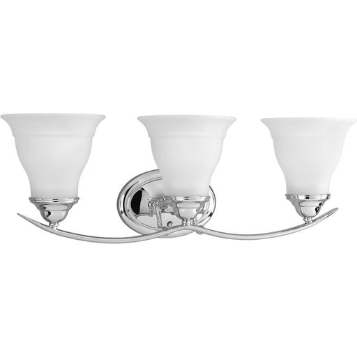 Trinity Three Light Bath Bracket in Polished Chrome