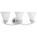 Trinity Three Light Bath Bracket in Polished Chrome