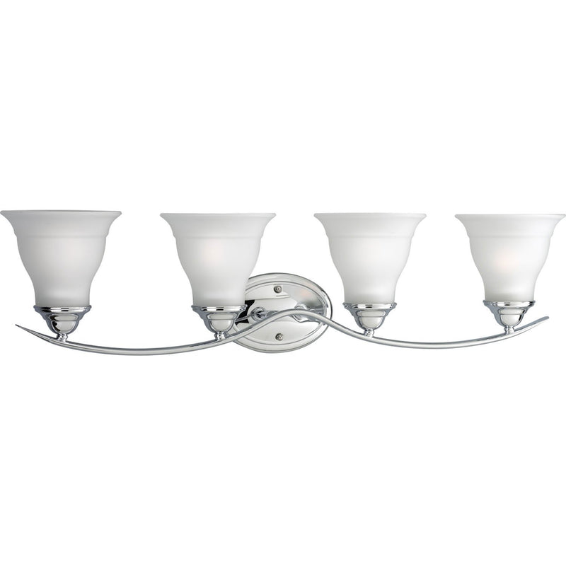 Trinity 4-Light Bath Vanity Light in Polished Chrome