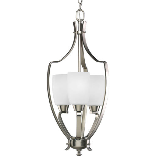 Wisten Three Light Foyer Pendant in Brushed Nickel