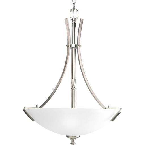 Wisten Three Light Foyer Pendant in Brushed Nickel