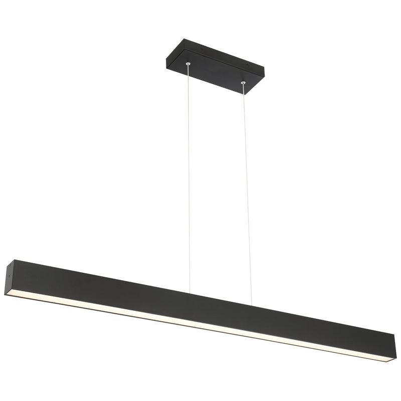 Form LED Linear Pendant in Matte Black