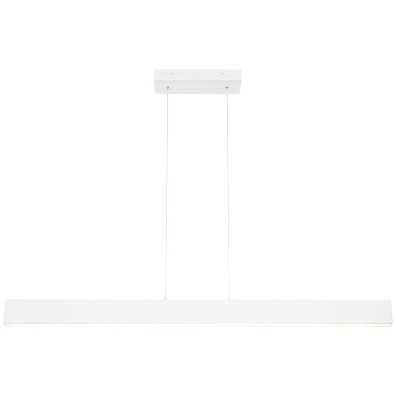 Form LED Linear Pendant in Matte White