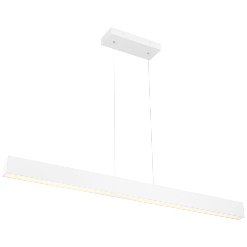 Form LED Linear Pendant in Matte White