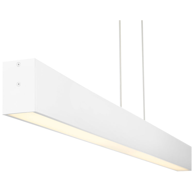 Form LED Linear Pendant in Matte White