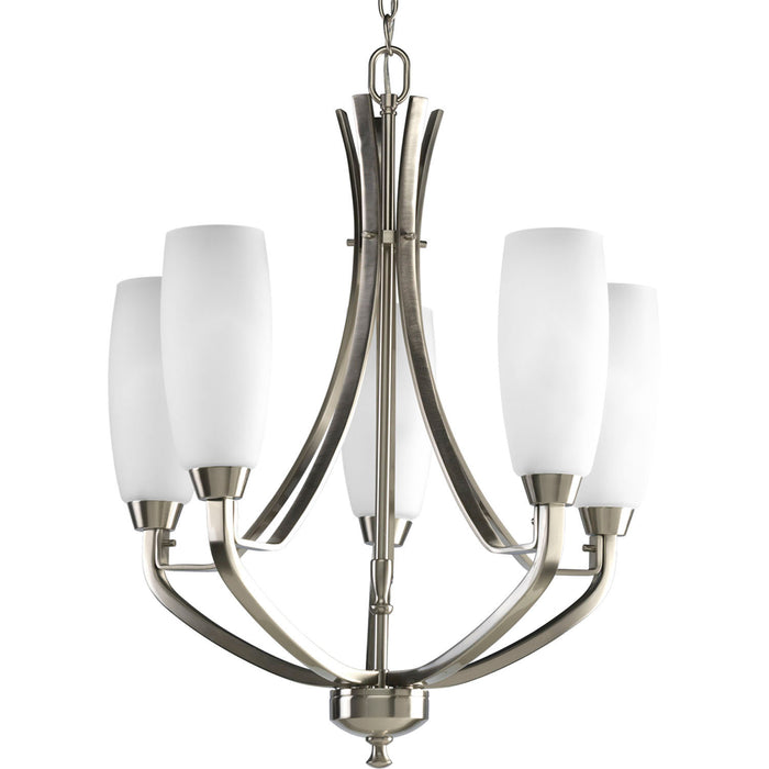 Wisten Five Light Chandelier in Brushed Nickel