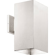 Square Outdoor Wall Sconce in White