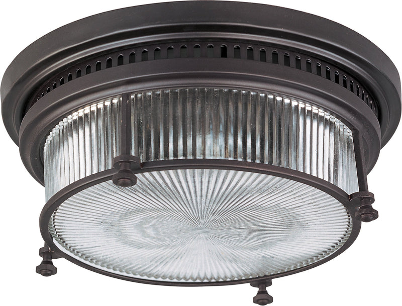 Hi-Bay 2 Light Flush Mount in Bronze