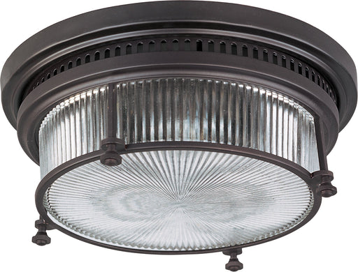 Hi-Bay 2 Light Flush Mount in Bronze