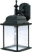 Senator 1-Light Outdoor Wall Lantern in Black with Seedy Glass - Lamps Expo