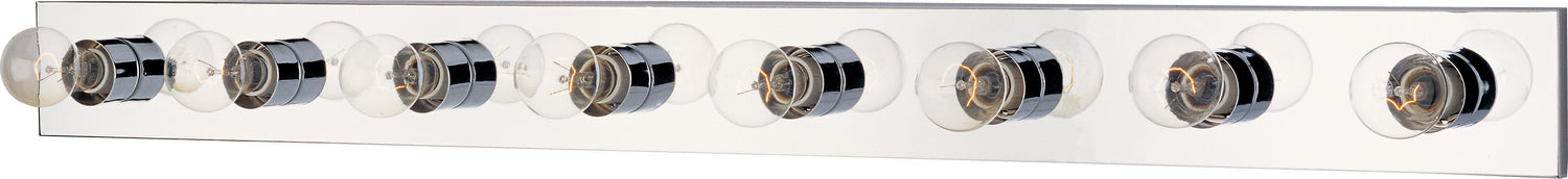 4458PC - Essentials 8-Light Bath Vanity in Polished Chrome by Maxim Lighting