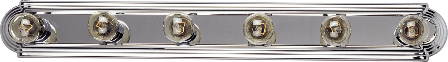 7126PC - Essentials 6-Light Bath Vanity in Polished Chrome by Maxim Lighting