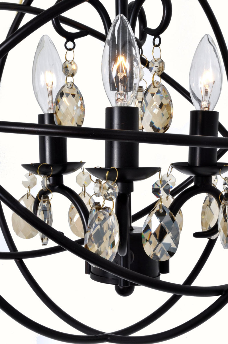 Orbit 3 Light Chandelier in Oil Rubbed Bronze