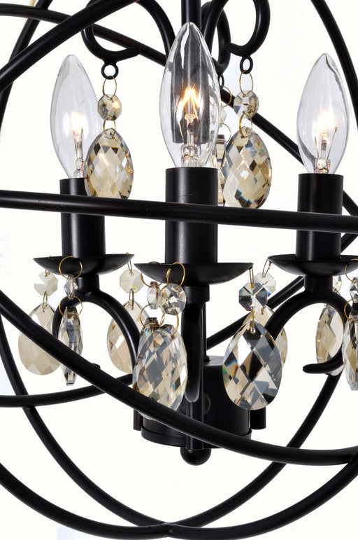 Orbit 3 Light Chandelier in Oil Rubbed Bronze