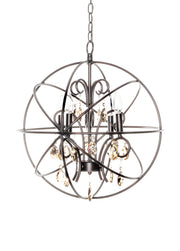 Orbit 4 Light Chandelier in Oil Rubbed Bronze