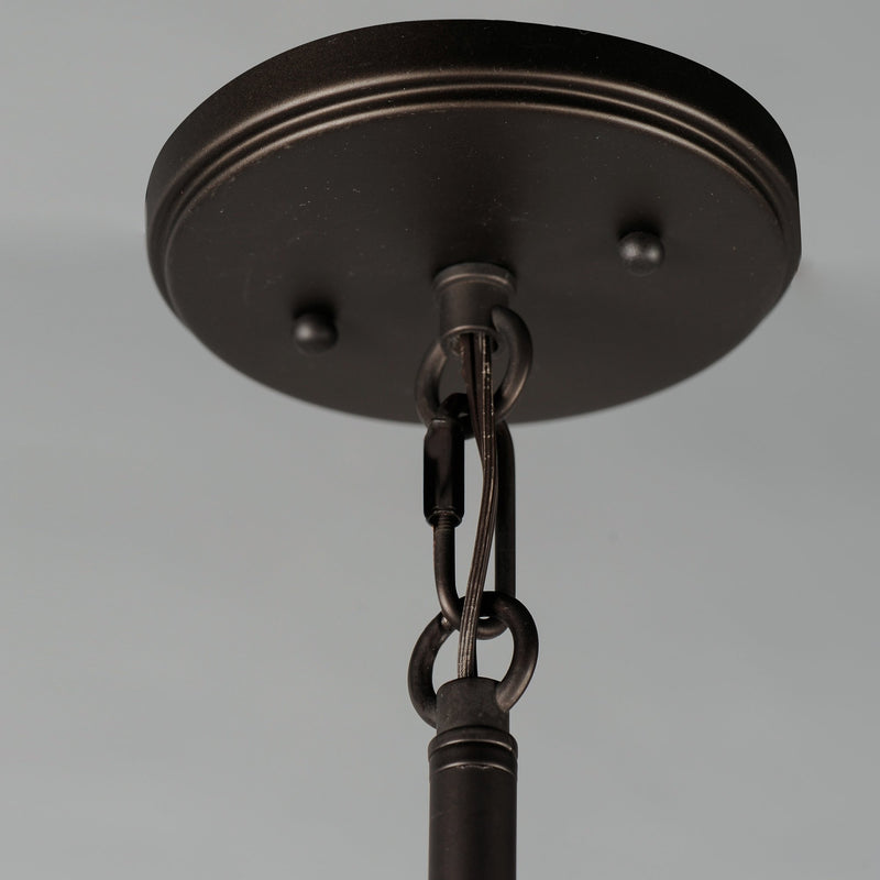Trestle 1 Light Pendant in Oil Rubbed Bronze / Antique Brass
