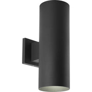 Cylinder 5" Up/Down Outdoor Wall Sconce in Black