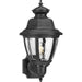 Non-Metallic Incandescent One Light Wall Lantern in Black
