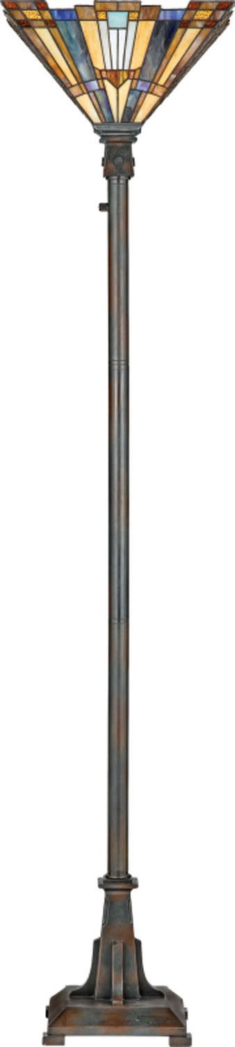 Inglenook Torchiere Floor Lamp in Valiant Bronze