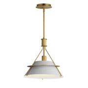 Lucas 14.5" 1 Light Pendant in Natural Aged Brass
