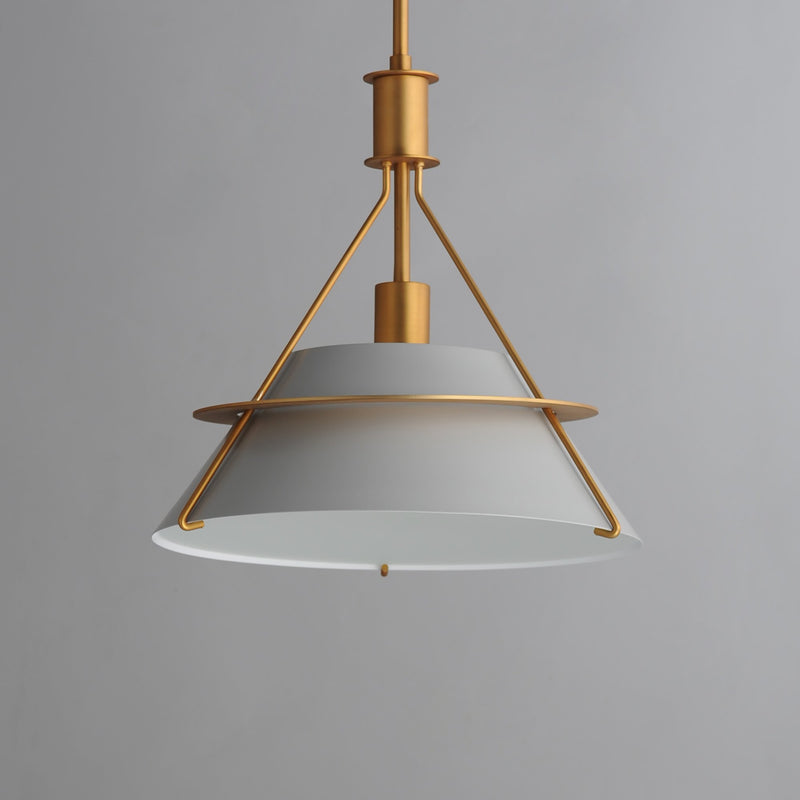 Lucas 14.5" 1 Light Pendant in Natural Aged Brass
