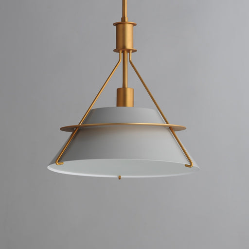 Lucas 14.5" 1 Light Pendant in Natural Aged Brass