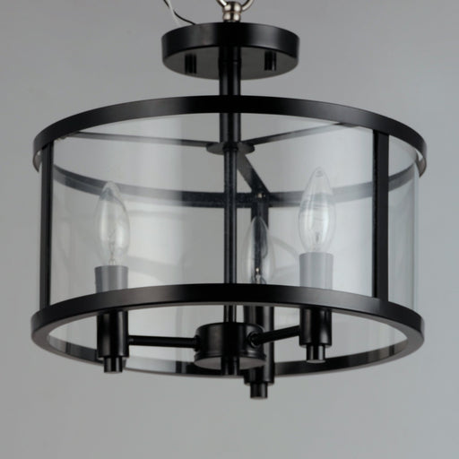 Sentinel 3 Light Semi-Flush Mount in Black