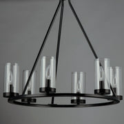 Sentinel 6 Light Chandelier in Black