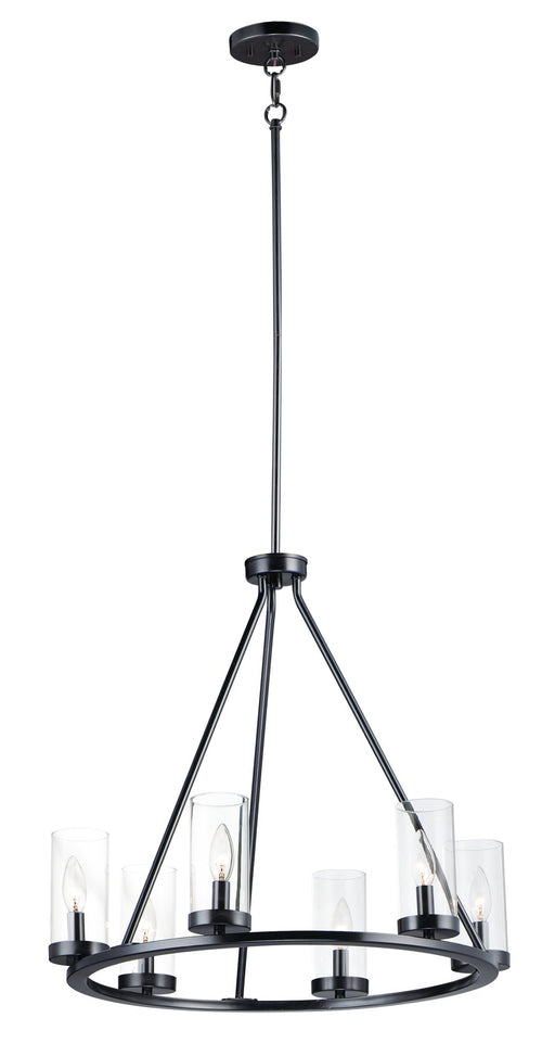 Sentinel 6 Light Chandelier in Black