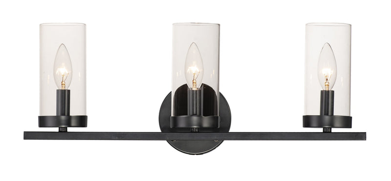 Sentinel 3 Light Bath Vanity in Black
